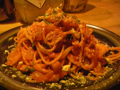 LAST　茄子とツナのナポリタンスパゲティ